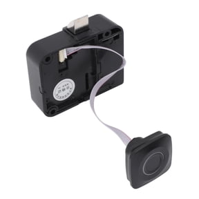 Battery Powered Keyless Smart Biometric Fingerprint Cabinet Lock Zinc Alloy Security Electronic Locker Drawer Lock for Wardrobe Dressing Cabinet (5.1 oz / 145g, Pack of 1)