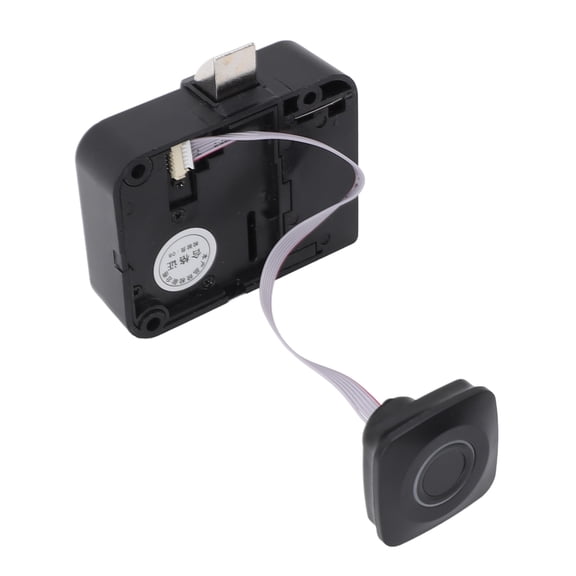 Battery Powered Keyless Smart Biometric Fingerprint Cabinet Lock Zinc Alloy Security Electronic Locker Drawer Lock for Wardrobe Dressing Cabinet (5.1 oz / 145g, Pack of 1)