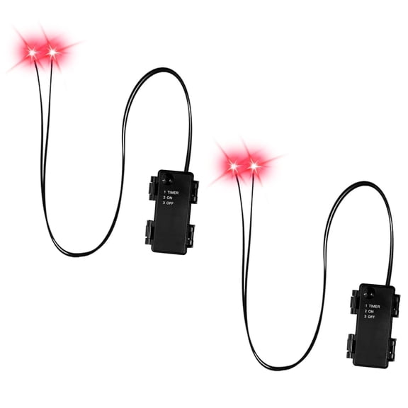 Battery-Powered LED Illuminated Eyes for Outdoor Halloween Glowing Decor Set of 2