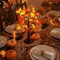 Battery-Powered Led Maple Tree Lights Decorated with Pumpkin Elements ...