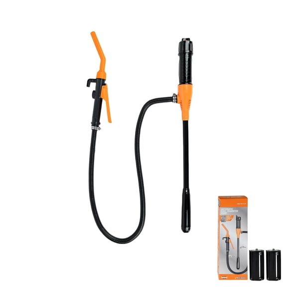 Battery Powered Liquid Transfer Pump Portable 2.4GPM for Gas Oil Water 3ft Hose