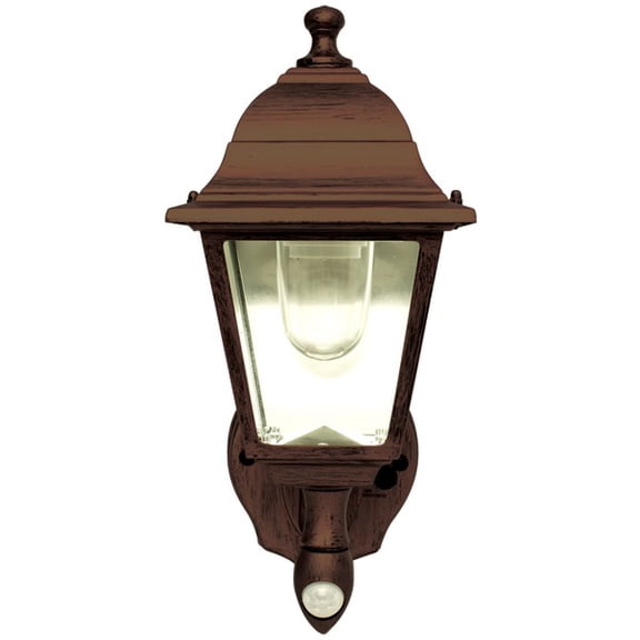 Battery-Powered Motion-Activated Wall Sconce in Bronze