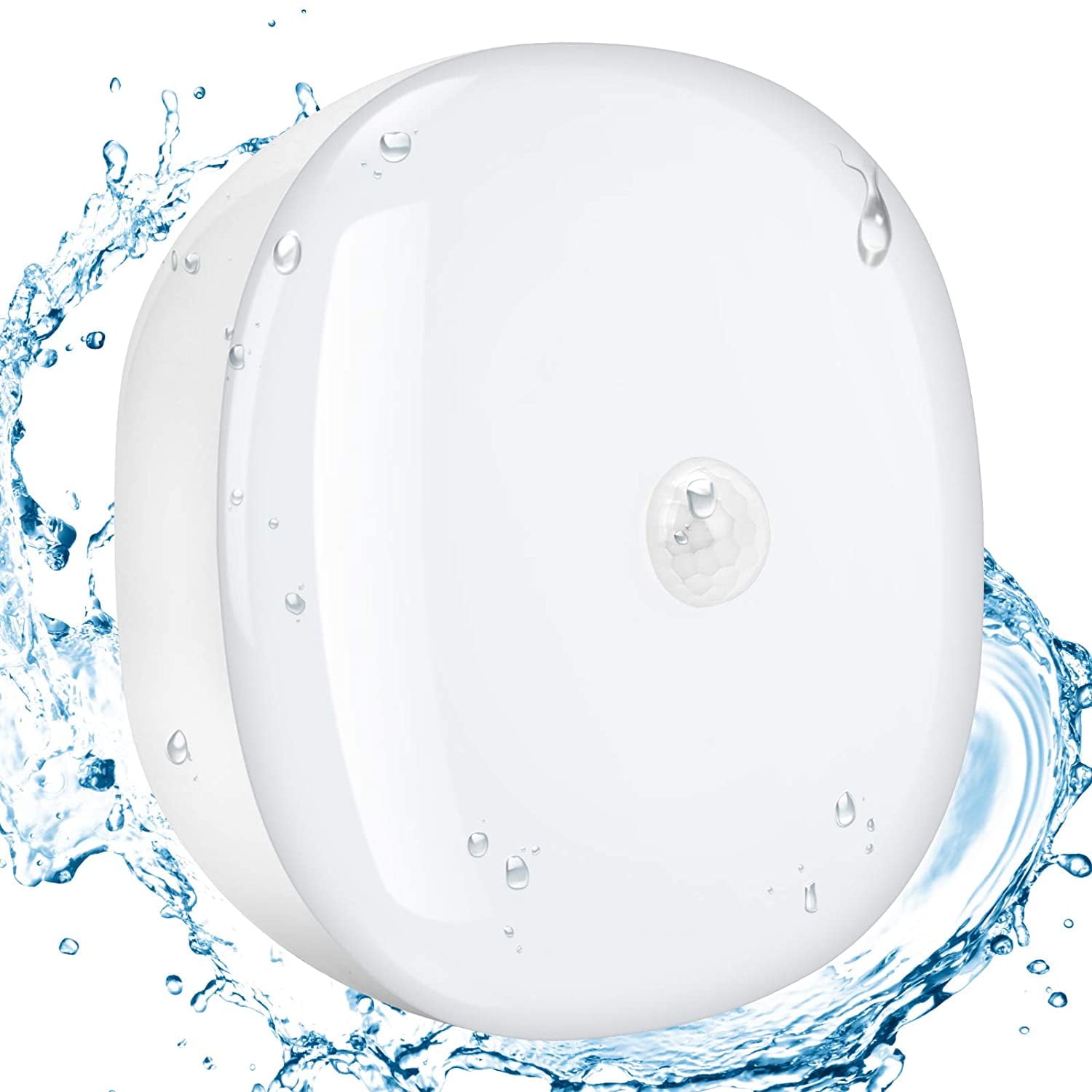 Battery Powered Motion Sensor Ceiling Light, 300 Lumens 5W for Indoor /Outdoor, Closet, Pantry, Stair, Garage, Basement, Shower