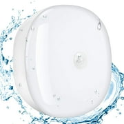Battery Powered Motion Sensor Ceiling Light, 300 Lumens 5W for Indoor /Outdoor, Closet, Pantry, Stair, Garage, Basement, Shower