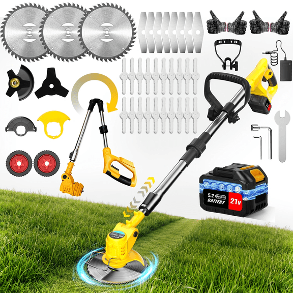 Battery Powered Push Walk-Behind Mowers, Ergonomic, Portable, Easy To Operate