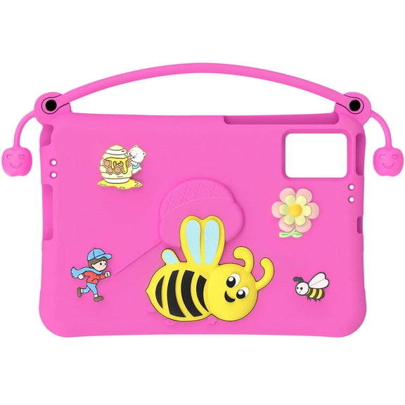 Battery Powered Shockproof Tablet Case Premium EVA Foam Protective Cover with Bee Shaped Stand and Handle for Kids and Adults Durable Washable Lightweight Design Fits 11 inch Tablets