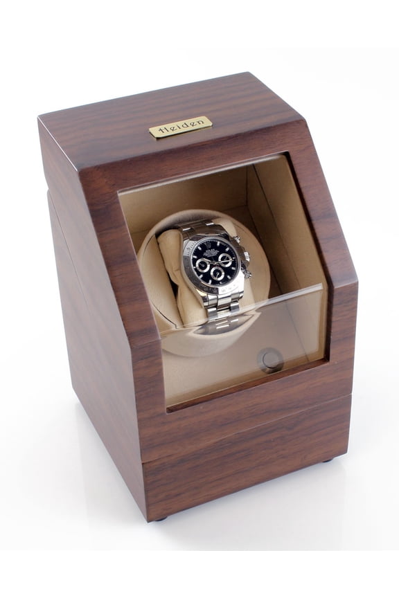 Battery Powered Single Watch Winder - Walnut