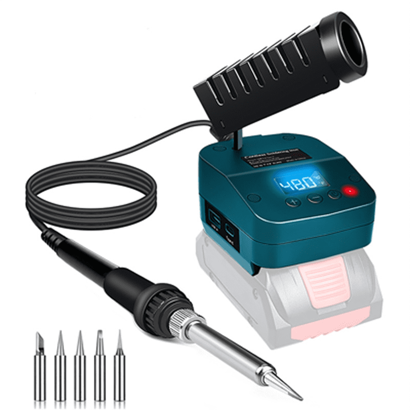 Battery Powered Soldering Kit For DIY For Bosch 18v Battery Cordless Soldering Iron With Digital LCD Display
