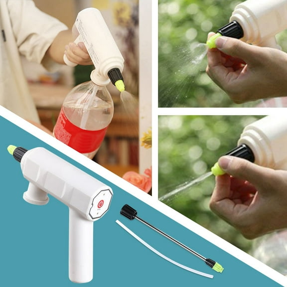 Battery Powered Sprayer, Plant Watering devices, 9 in Main Body, Garden Pump Sprayer, Plant Sprayer Mister, Outdoor and Garden, interchangeable Tips, 1 Set