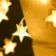 thumbnail image 1 of Battery Powered Star Fairy String Lights, 20 LED Five-Pointed Star String Lights with Timer for Chrismas, Bedroom, Party, Wedding, New Year, Garden Décor (Warm White), 1 of 8