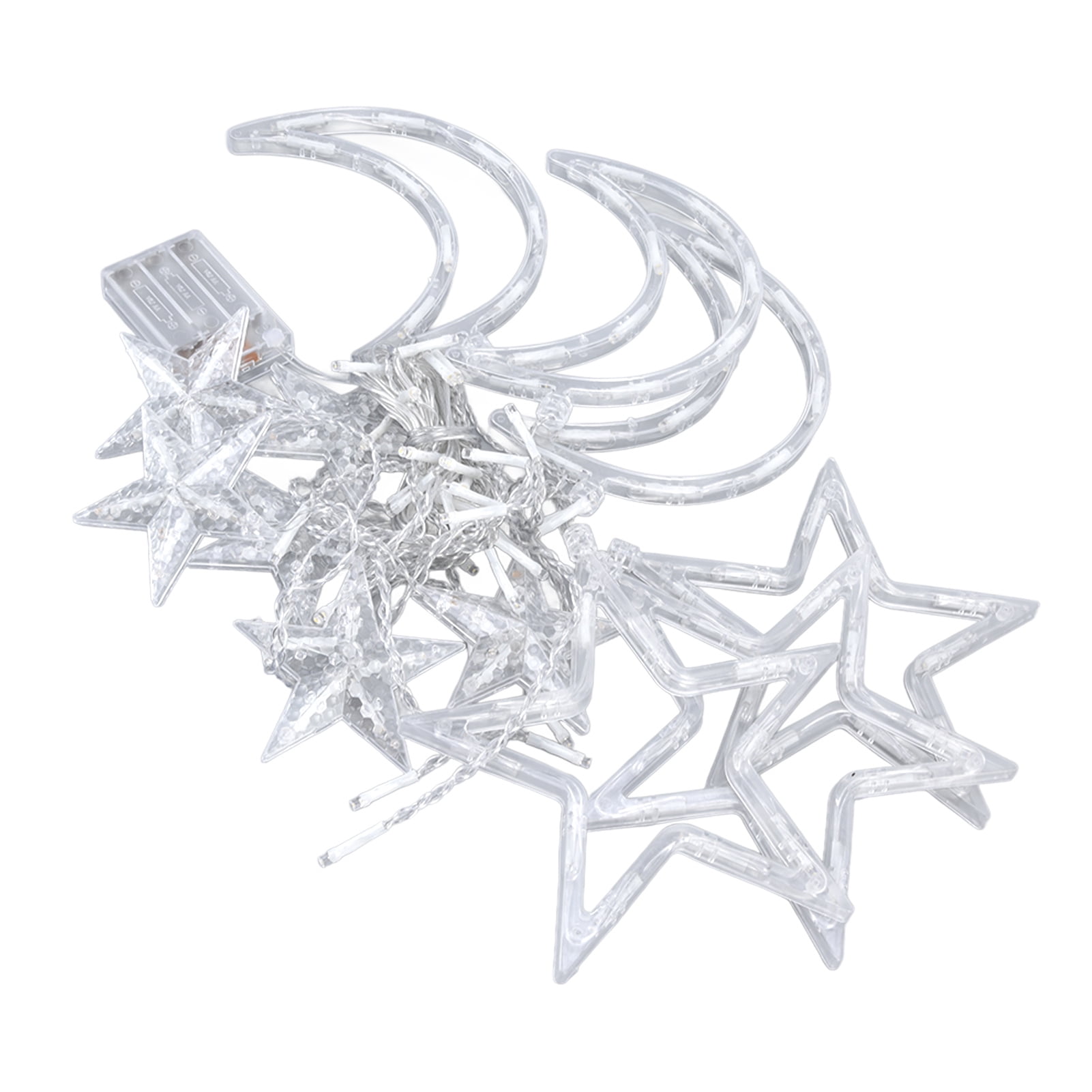 Battery,Powered Star Moon Lights, Safe Easy To Use, Length With ...