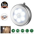 thumbnail image 1 of Battery Powered Ultra-Thin Touch Sensor LED Cabinet Lights, Magnet Stick-on Closet Light, LED Tap Night Lights for Kitchen, Bedroom, Stairs, Bar, Car, with Hanging rope,1 Packs, White, 1 of 9