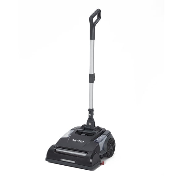 Battery Powered Walk Behind Mini Floor Scrubber, 14 in. Cleaning Path, 75 Min Runtime, 350 RPM