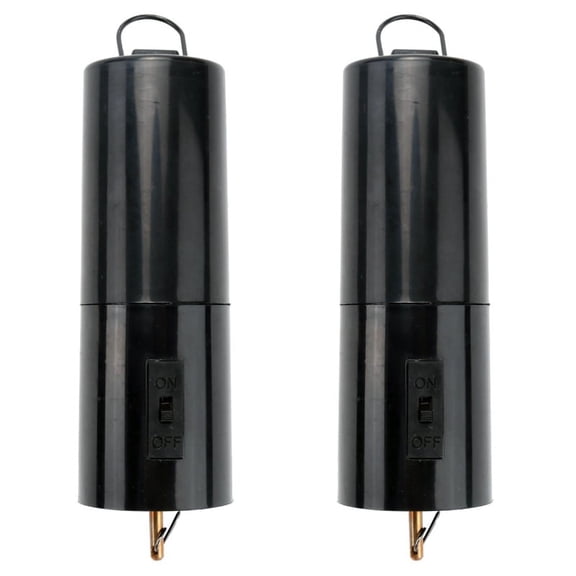 Battery Powered Wind Spinner Black Rotate Motor for Hanging Wind Chime Ornament 2Pcs