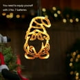 thumbnail image 1 of Battery Powered Window Lights, Christmas Gnome LED String Lights with Timer and Suction Cup for Indoor Holiday Decor(Yellow), 1 of 6