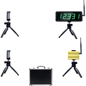 Battery Powered Wireless Laser Timer for Sprints Race Clock Running Stopwatch Electronic Bike Speed Training Skating Track Field Timer Motorcycle