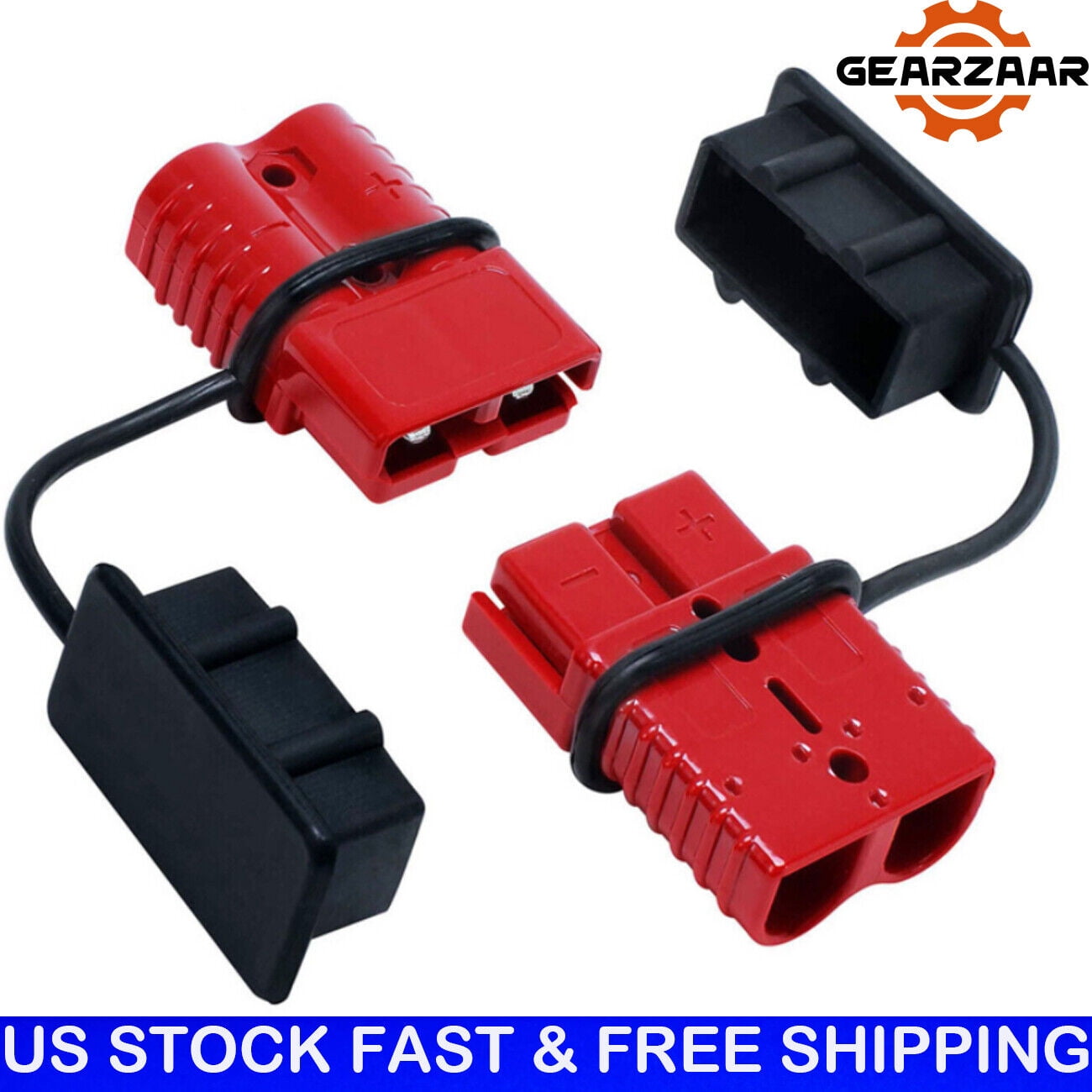 Battery Quick Connect Disconnect Electrical Plug Kit 1/0 Gauge Winch