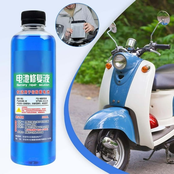 Battery Recovery Solution Additive Fluid | Lead Acid Battery Reconditioning & Performance Enhancer | Sulfate Breakdown | Overcharge Protection | Cleaner | 500ml Bottle | Includes Screwdriver &