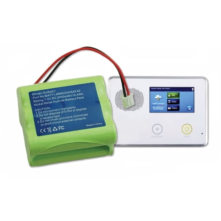 Battery Replacement For Go Control Security Panel Alarm 2Gig BATT1, BATT2X 6MR2000AAY4Z, 2GIG-CNTRL2