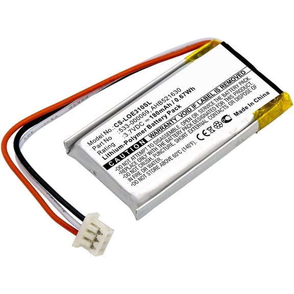 Battery Replacement for Logitech A-00031,G304,G703 Lightspeed,MX Vertical,UE310,UE3500,UE4500,Wireless Headset H600,3.7V/180mAh