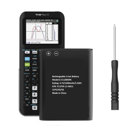 Battery Replacement For Texas Instruments TI-84 Plus CE C Graphing Calculator, TI NSpire CX/CX II/CX CAS, P11P35-11-N01 & 3.7L12005SPA Battery, Fix Low Dead Power Issue & Error Validating OS Startup