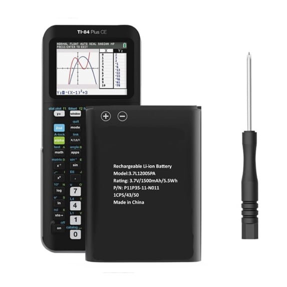 Battery Replacement For Texas Instruments TI-84 Plus CE C Graphing Calculator, TI NSpire CX/CX II/CX CAS, P11P35-11-N01 & 3.7L12005SPA Battery, Fix Low Dead Power Issue & Error Validating OS Startup