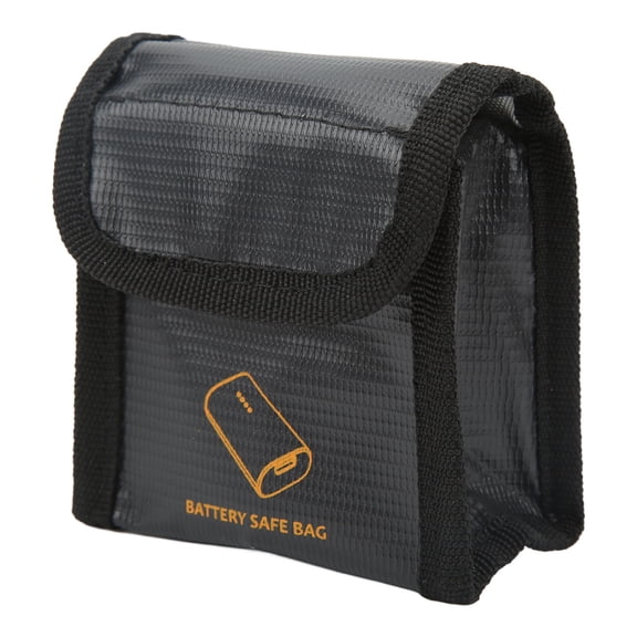 Battery Safe Bag Explosion Proof Fireproof High Temperature Resistant Nylon Battery Protection Pouch for DJI FPV Goggles for 2 Batteries