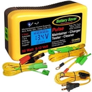 Battery Saver 2365L Battery Charger, Maintainer, Pulse Cleaner and Tester- 6V/12V 50W, 1 Pack