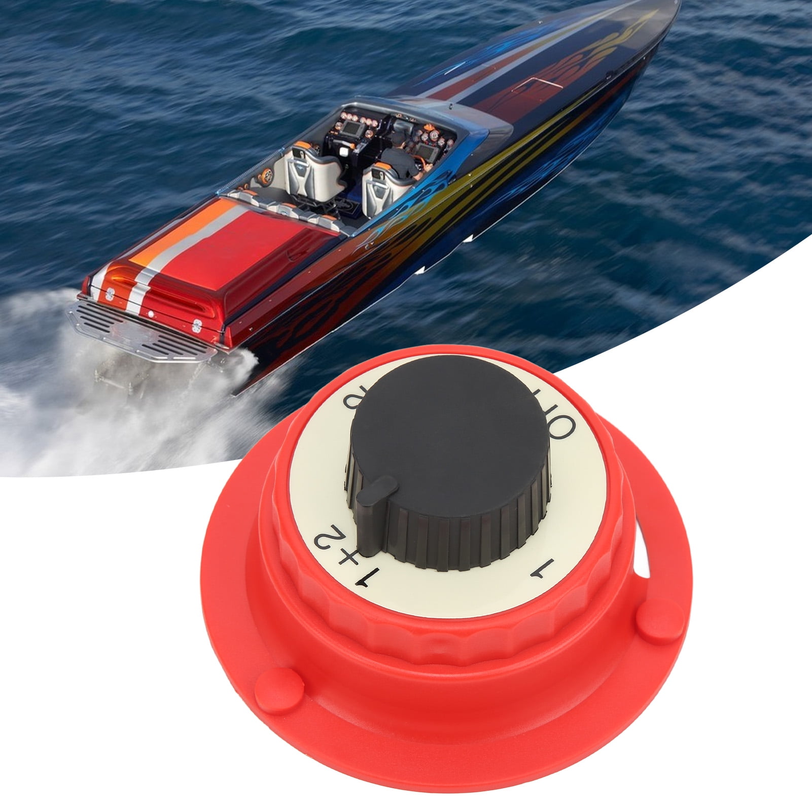 Battery Selector Switch, Marine Battery Switch IP66 Waterproof 250A 6