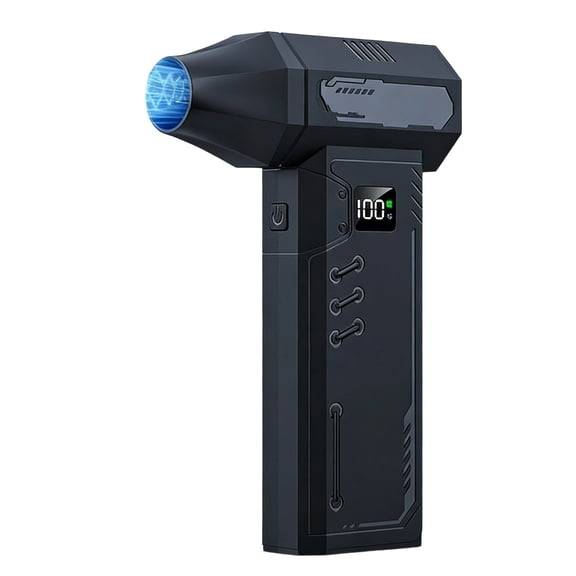 Battery Snow Blower Portable 160000 RPM for Car Windshield Defrost and Snow Removal with 4000mAh Battery and 4 Nozzles