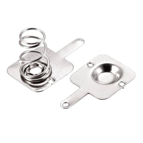 Battery Spring Plate AA Battery Contact Nickel Plate 11.28mmx11.5mm 100 Set