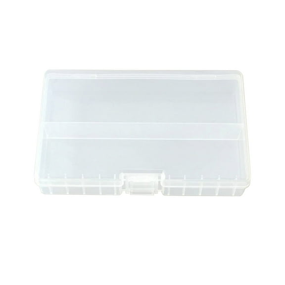 Battery Storage Box, Battery Storage Case Holder, Clear. Each Case Stores 48 BatteriesBattery, Storage Box Transparent Large Capacity Portable Rechargeable Battery Container Organizer for Home