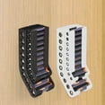 thumbnail image 1 of Battery Storage Organizer Wall Mounted Holder | AA & AAA Double Layer Plastic Rack | Durable Space-Saving Bracket 14x6cm | Easy Installation for Home Office Garage, 1 of 6