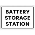 thumbnail image 1 of Battery Storage Station Rust Free Aluminum 12 X 8 in, Weatherproof and Heavy Duty Signs for Home or Business, 1 of 4
