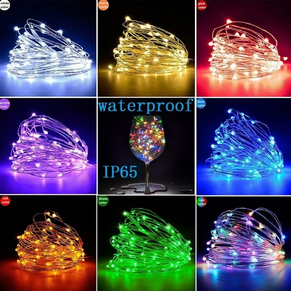 Battery String Lights, LED Warm White Battery-Powered Mini Christmas Fairy Lights for Christmas, Party Led Light String