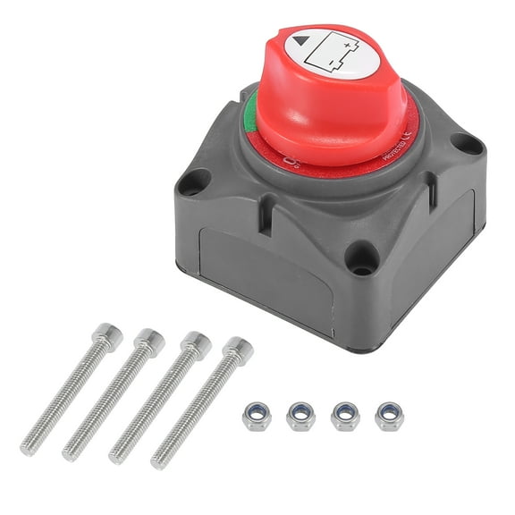 Battery Switch Kit 12V to 48V Cut Off Master Switch Disconnect Isolator for Car Vehicle RV ATV Marine Boat