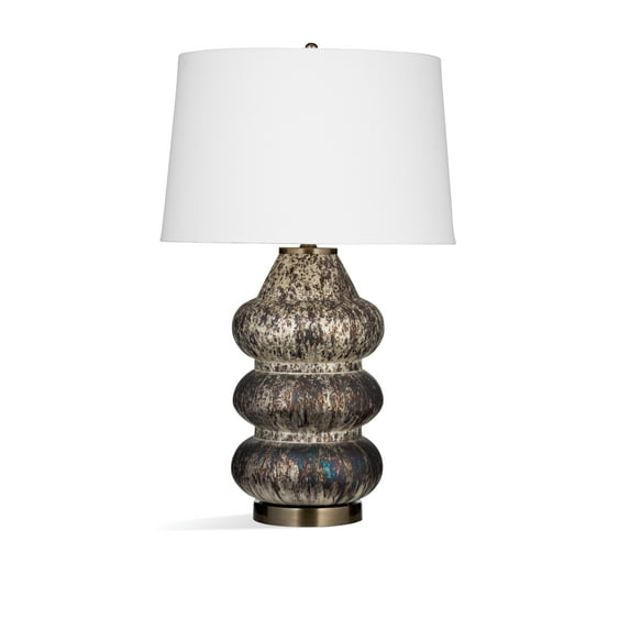 Battery Table Lamp in Brown Glass