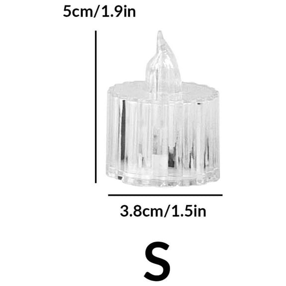 Battery Tea Flameless LED Tea Candle Battery Powered Fake Candle Long Suitable For Wedding Party Holiday Home Decor Outdoor