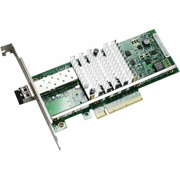 Battery Technology BTI Network Adapter 10GBS Single Port SFP+ PCIE X8 NIC for Intel W/TRANSCEIVER,