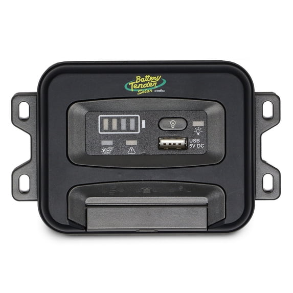 Battery Tender 10 AMP Solar Panel Controller - 12V / 24V PWM - LED Status Indicator - Compatible with Lead-Acid and AGM Batteries - 021-1175