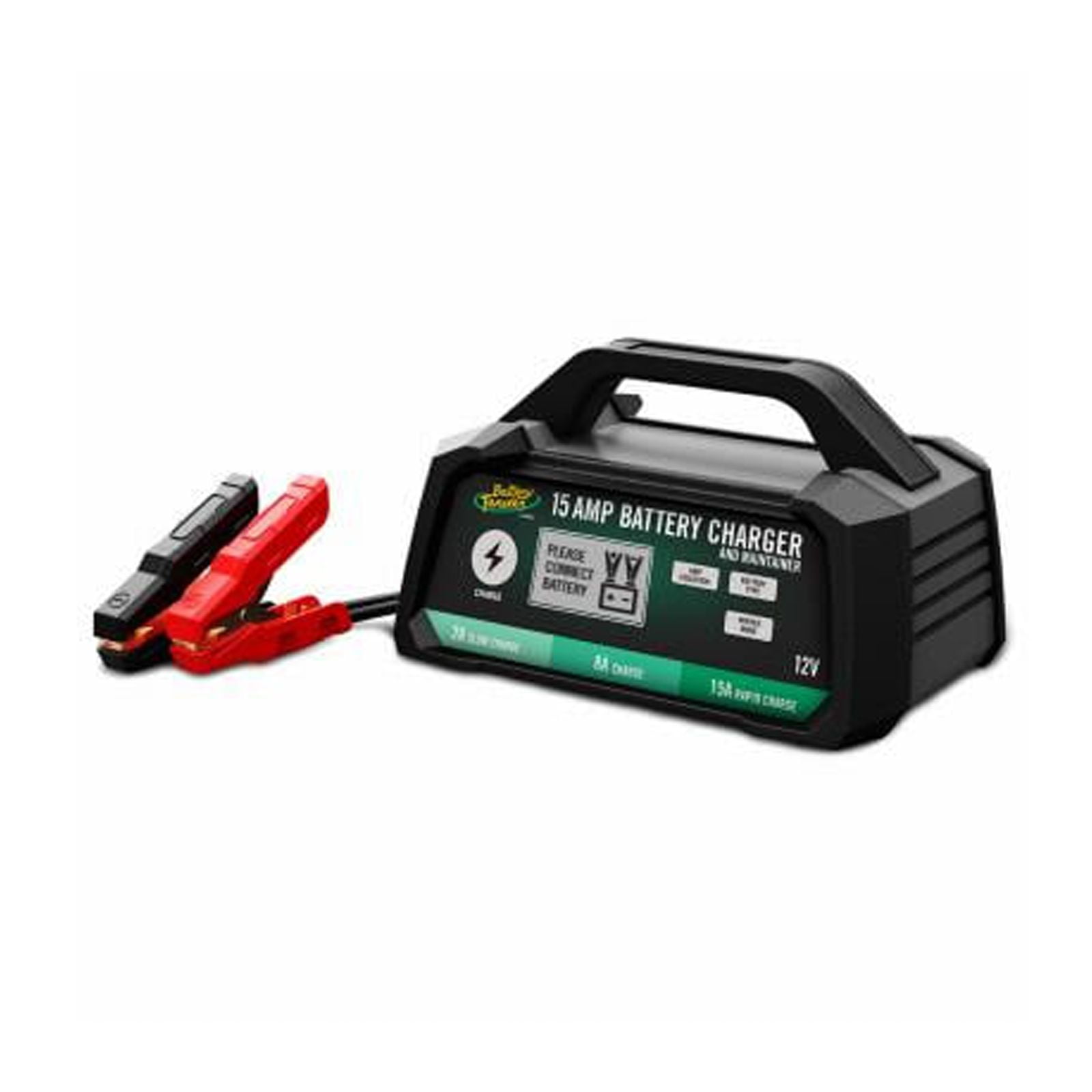 Battery Tender 15 AMP Battery Charger and Maintainer - 12V Switchable 15 AMP / 8 AMP / 2 AMP - Selectable Chemistry Standard AGM Gel Lithium Battery- 022-0234-DL-WH