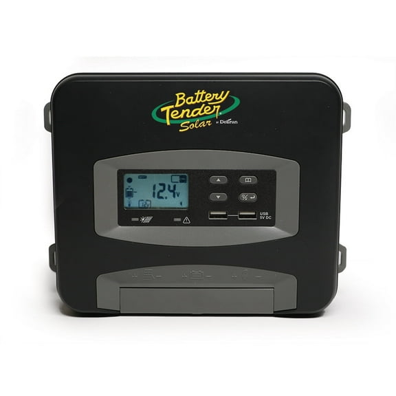 Battery Tender 30 AMP Solar Panel Controller - 12V / 24V MPPT - LED Status Indicator - Compatible with Lead-Acid and AGM, 12V Lithium Batteries - 021-1176