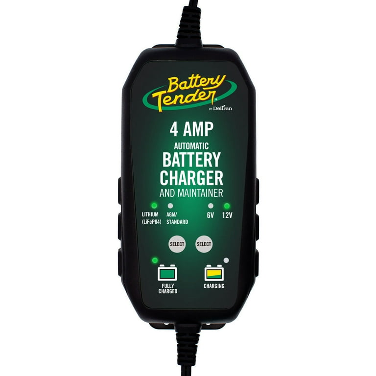 Battery Tender 4 Amp, 6V or 12V Selectable Battery Charger, New 