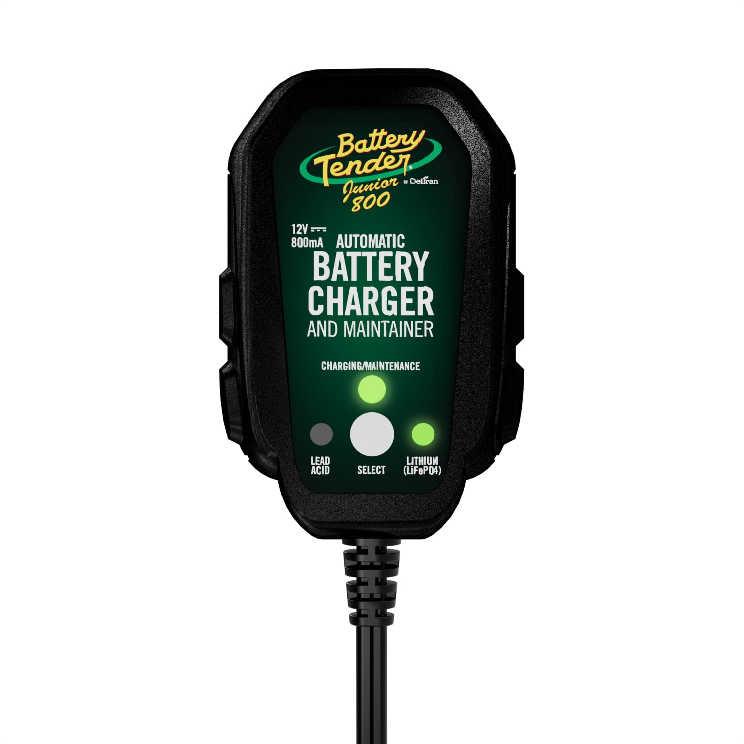 Battery Tender Junior 12V Battery Charger and Maintainer 800mA 12 Volt Switchable Battery