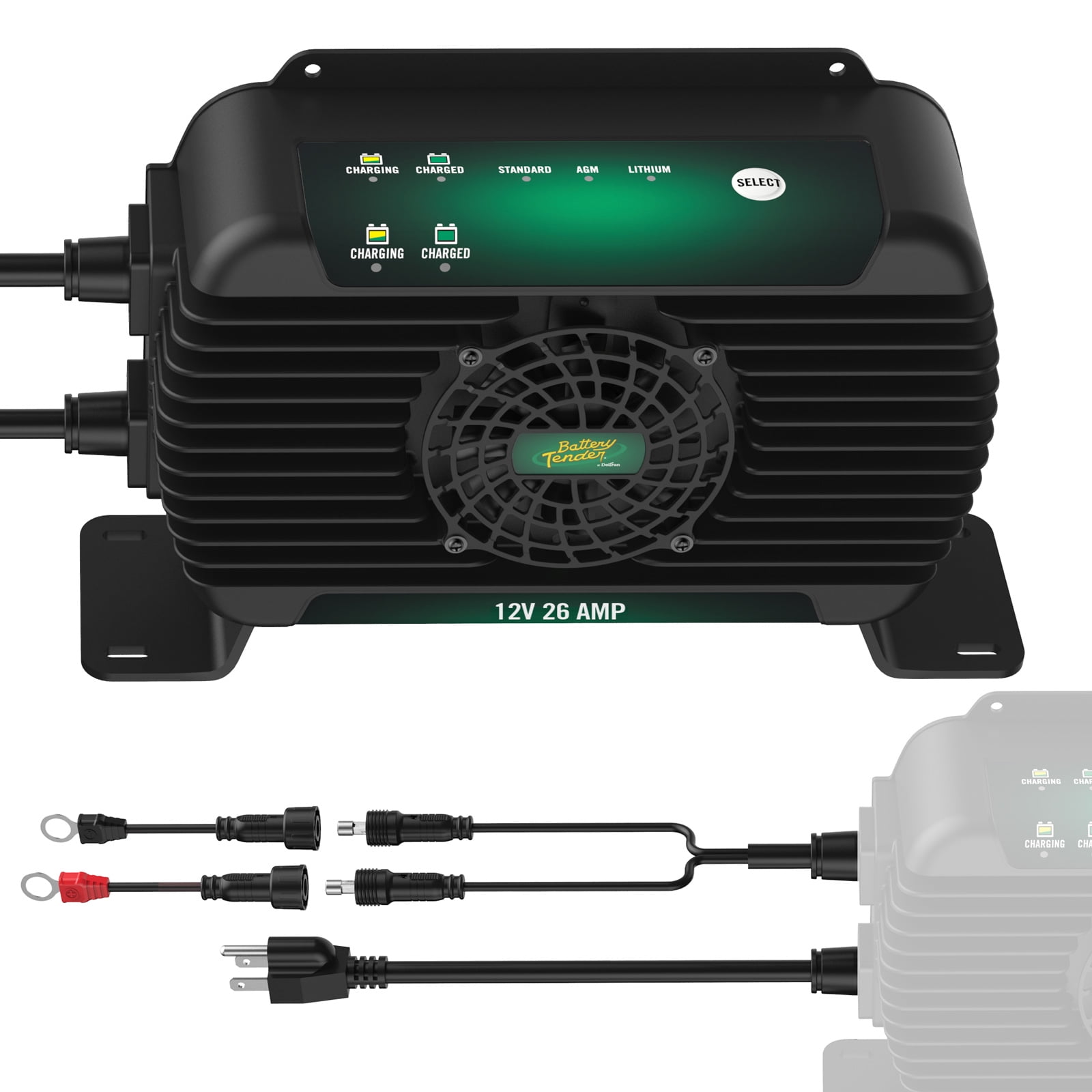 Battery Tender PowerPlus 12V, 26 AMP Battery Charger and Maintainer ...