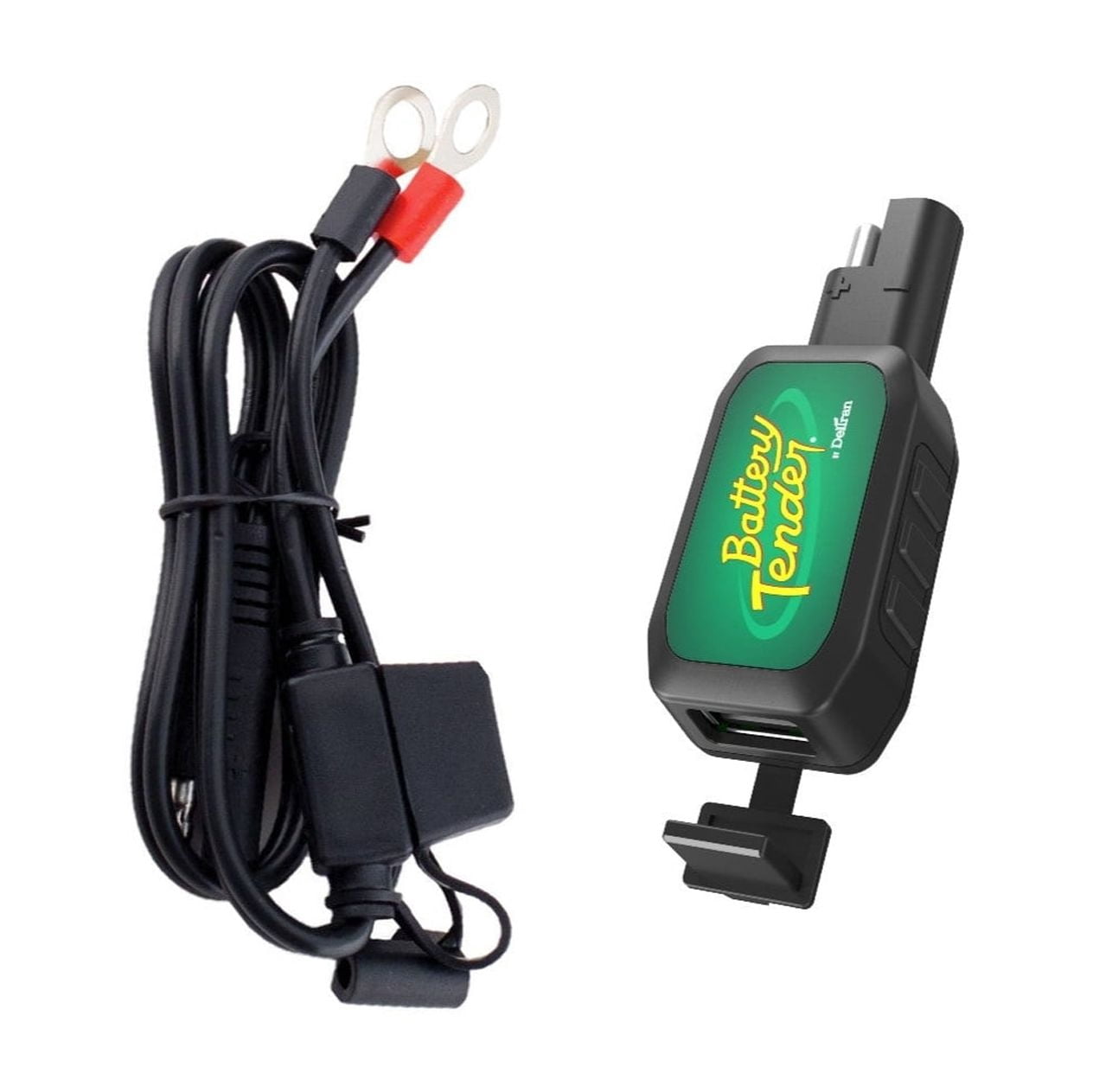 Battery Tender Ring Terminal Accessory Cable & USB Charger Adapter for On-the-Go Charging