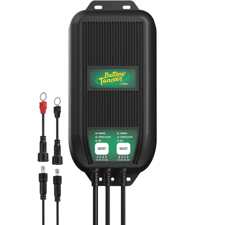 Battery Tender WaveCharge Pro 2 Bank Multibank Charger - 20 AMP (10 AMPs Per Bank) -12V - Smart Multi Battery Weatherproof Charger and Maintainer - 022-1007-DL-WH