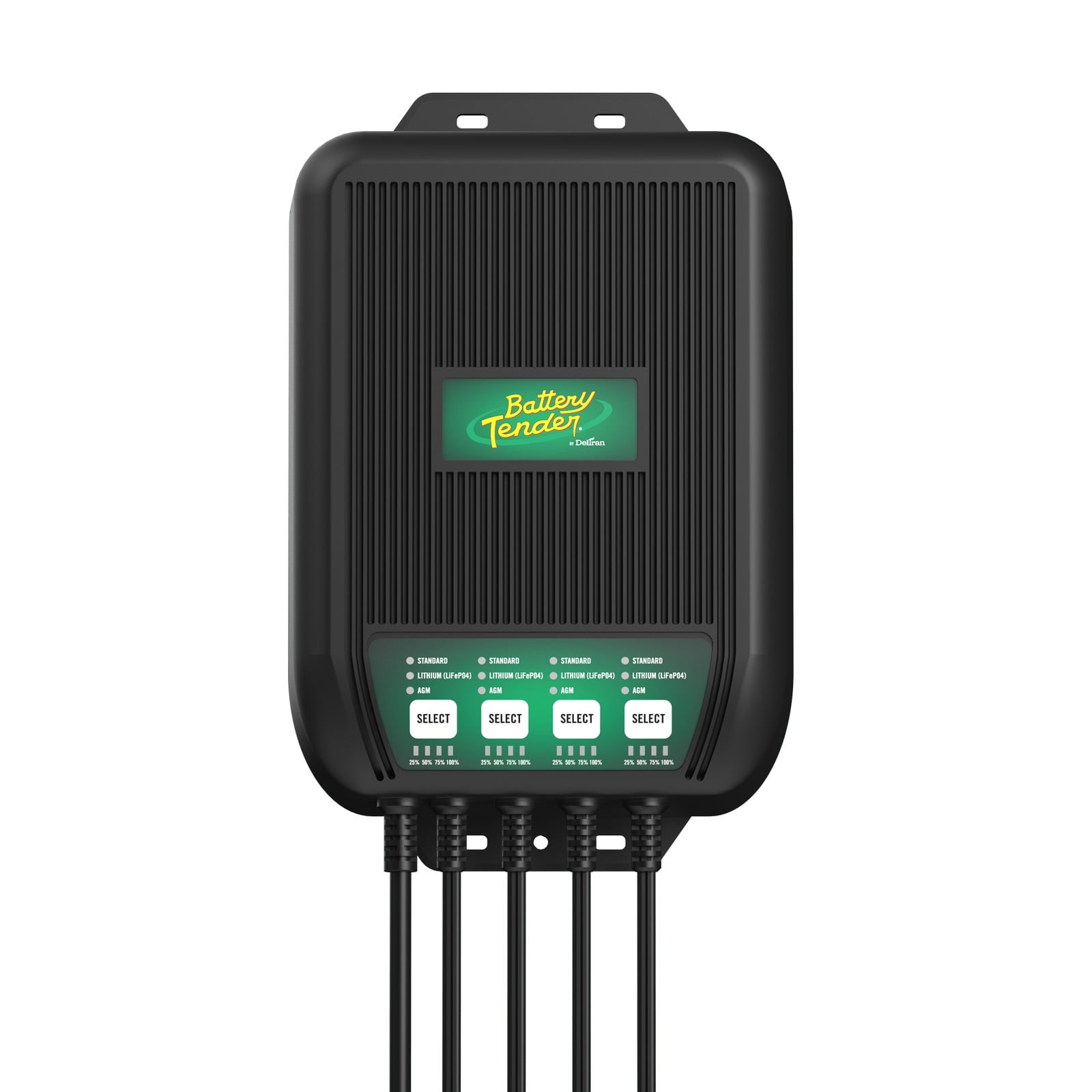 Battery Tender WaveCharge Pro 4 Bank Multibank Charger - 40 AMP (10 AMPs Per Bank) - 12V - Smart Multi Battery Weatherproof Charger and Maintainer - 022-1009-DL-WH