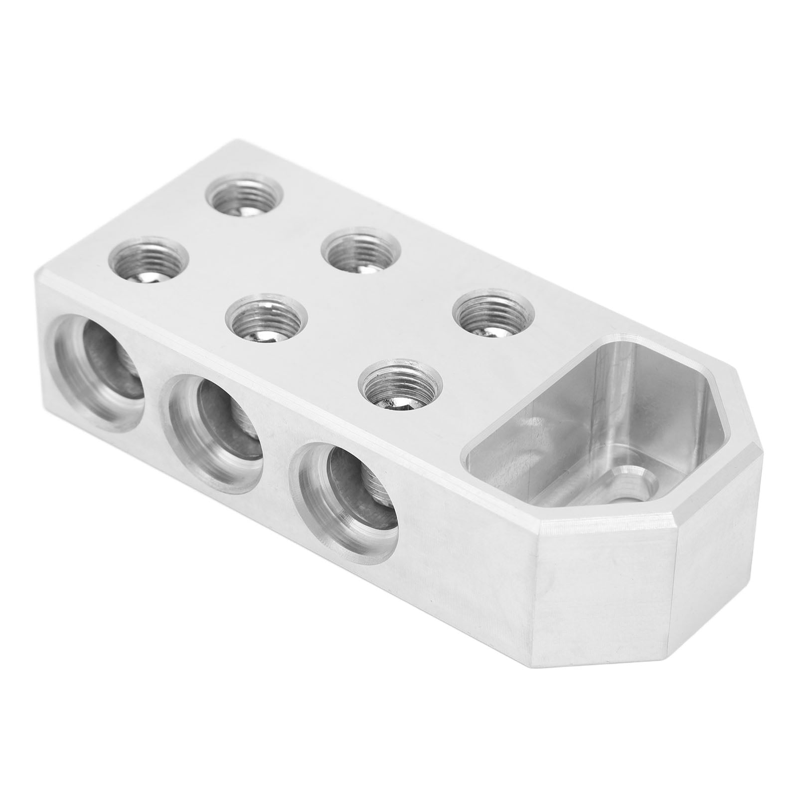 Battery Terminal, 6 Holes Aluminium Alloy Battery Terminal Block For Boat For Car For RV
