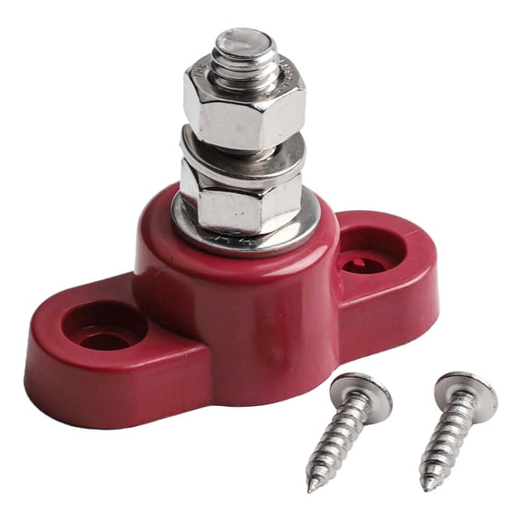Battery Terminal Block with Stainless Steel Bolts for 12V 24V Systems Perfect for Heavy Duty Solar and Vehicle Use